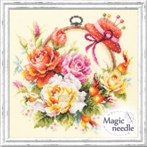 Magic Needle Kit/Roses for Needlewoman 100-122