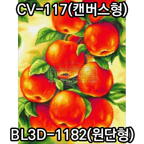 블링-재물홍사과(세로형) 45x60cm(원형+AB)