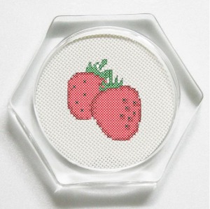 [올][컵받침패키지]딸기