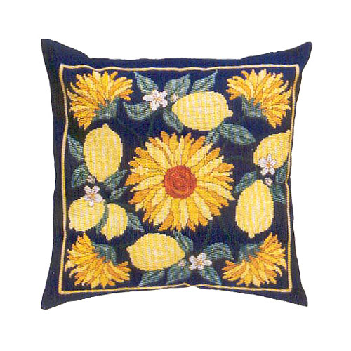 [엥카]Sunflowers &amp; lemons cushion (AD-218)