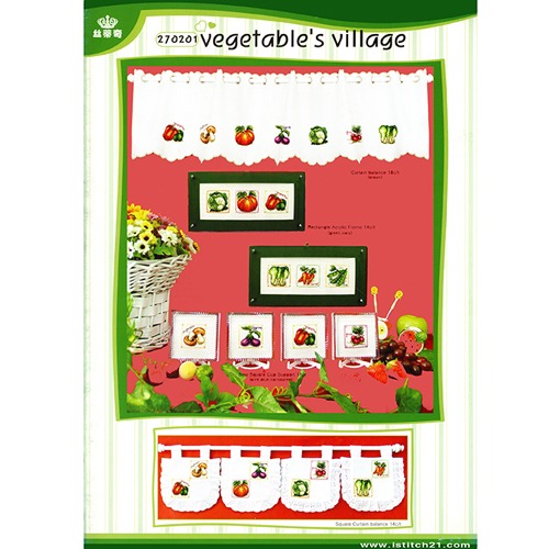 [크로스디자인]vegetable&#039;s village(야채빌리지)