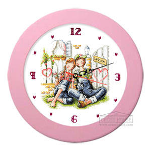 [재입고]핑크원시계(中)(330P,24cm,무소음)
